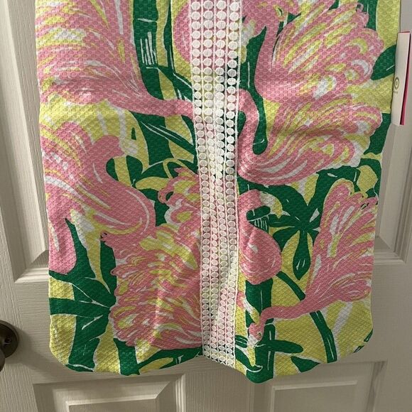 Lilly Pulitzer for Target Flamingo Fan Dance Shift Dress Girls Size M 7-8 NWT - Picture 4 of 12